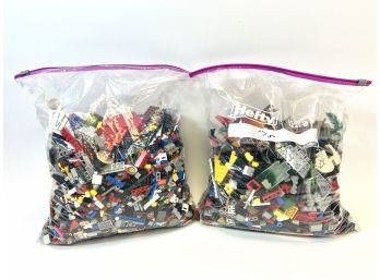 (2) 'Jumbo' Size Storage Bags Of Assorted Legos