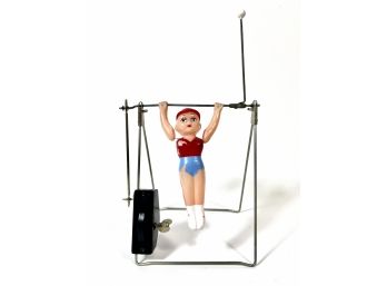 Antique Wind-up Celluloid Gymnast Flipping Toy