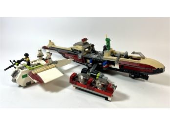 Vintage 'Star Wars' Ships & Figures - PLUS Bin Of Legos & Accessories