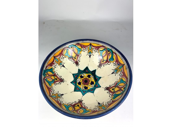 Moroccan Glazed Pottery Bowl