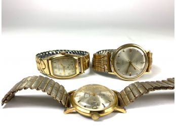 Lot Of 3 Vintage Timepieces