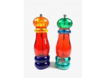 Awesome Lucite Salt & Pepper Mills By Olde Thompson