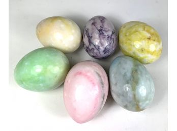 Lot Of 6 Stone Eggs
