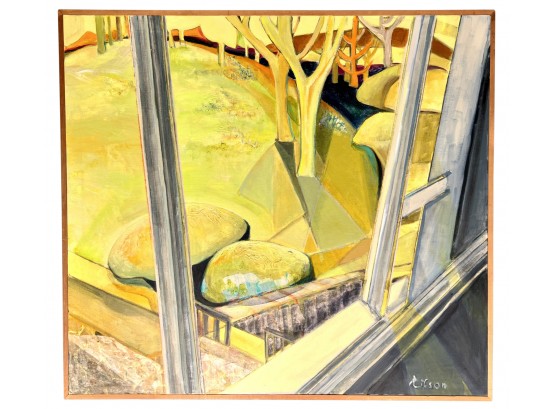 Anita Lifson Original Mixed Media Acrylic On Canvas - Titled 'golden Glow'
