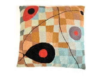 Mid-century Modern Joan Miro Throw Pillow