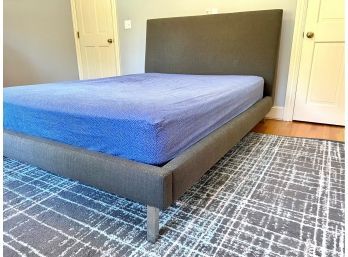Queen Sized Upholstered & Steel Bed Frame - Room & Board