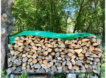 Pile Of Seasoned Cut Fire Wood