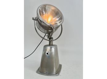 Antique Solid Chrome Maritime Spot Light