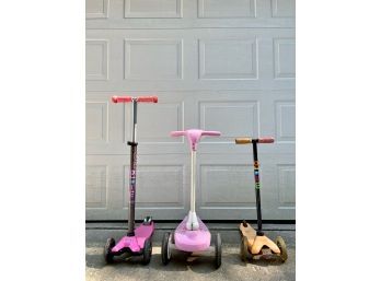 (3) Childrens Scooters
