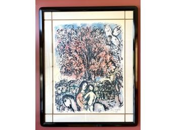 1970s Marc Chagall Framed Lithograph - Titled 'La Sainte Famille'