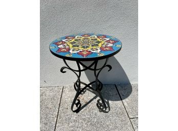 (1) Mexican Tiled Plant Stand/Table