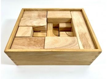 Crate Of Solid Wood Building Blocks