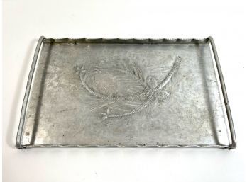 Antique Everlast Hand-hammered Aluminum Tray