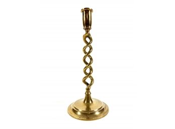 Solid Brass Twisted Candle Stick