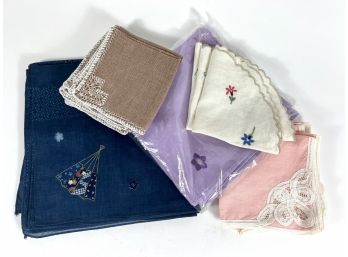 Assorted Handmade Vintage Cloth Napkins
