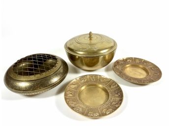 Solid Brass Dishes & Containers