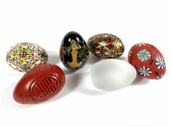 (6) Hand Decorated Eggs