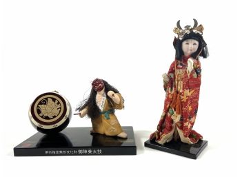 (2) Japanese Figurines