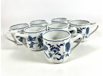 (7) Blue Danube Porcelain Cups