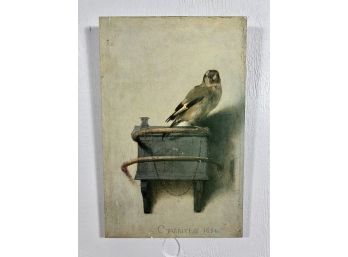Carel Fabritius 'The Goldfinch' Print On Board