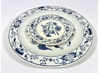 Royal Blue Platter & Plate