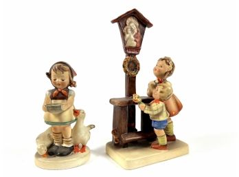 (2) Goebel Porcelain Hummels Figurine