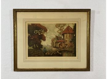 Signed & Numbered Color Etching - Louis Haumont