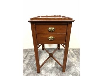 1940s 2-drawer Mahogany Stand