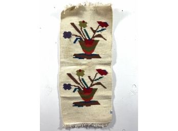 Hand-crafted Mid-century Tapestry - Floral Motif