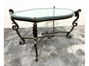 Iron & Glass Coffee/cocktail Table