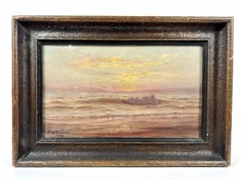 Kate Newhall (1840-1917) Original Framed Seascape