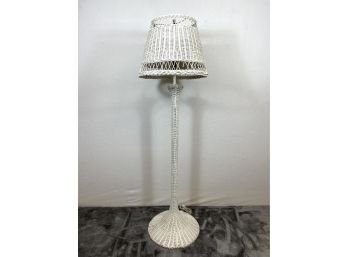 Vintage Wicker Floor Lamp