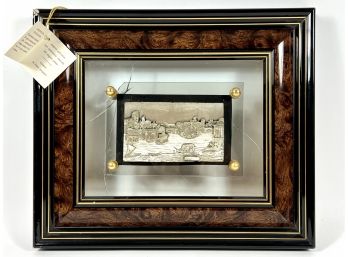 Italian Framed 800 Silver Artwork - Broken Glass Frame