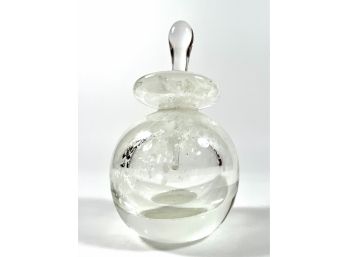 Signed Art Glass Perfume Bottle