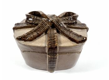 Signed Stoneware Pottery 'Gift Box'