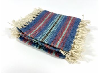 (6) Miniature Carpet Coasters