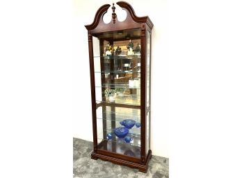 Cherry Glass Curio/Display Cabinet