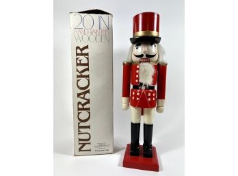 Vintage Wooden Painted Nutcracker & Original Box