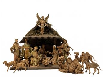 Antique Italian Made Nativity Scene