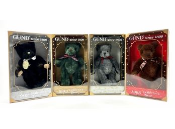 (4) GUND Collectible Bears - Original Boxes (1992-1995)