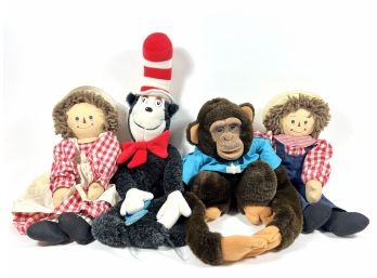 (4) Vintage Stuffed Plush Toys