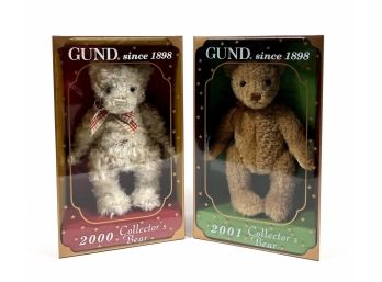 (2) GUND Collectible Bears - (2000 & 2001)