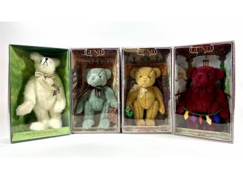 (4) GUND Collectible Bears - Original Boxes (1994, 1997, 1999, 2000)