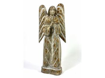 Hand-painted Wooden Angel Figure