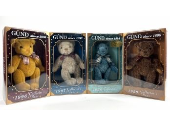 (4) GUND Collectible Bears - Original Boxes (1996-1999)