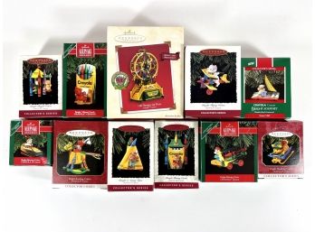 (11) Hallmark Keepsake Crayola Ornaments - Original Boxes