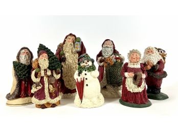 (7) June McKenna Christmas Figurines