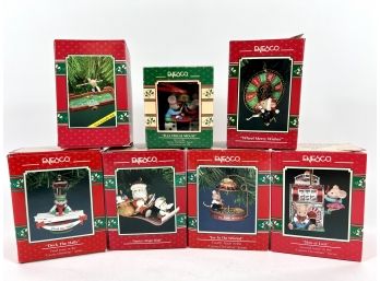 (7) Vintage Ensco 'casino Collection' Ornaments - Original Boxes