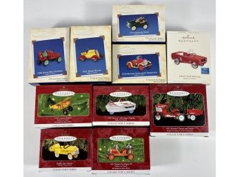(10) Automobile Hallmark Keepsake Ornaments - Original Boxes