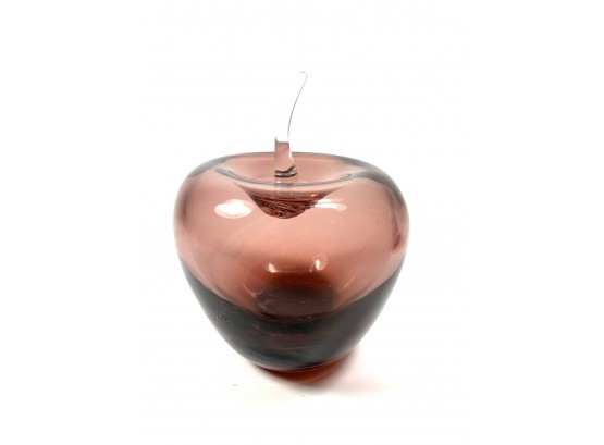 Vintage Blenko Blown Glass Apple